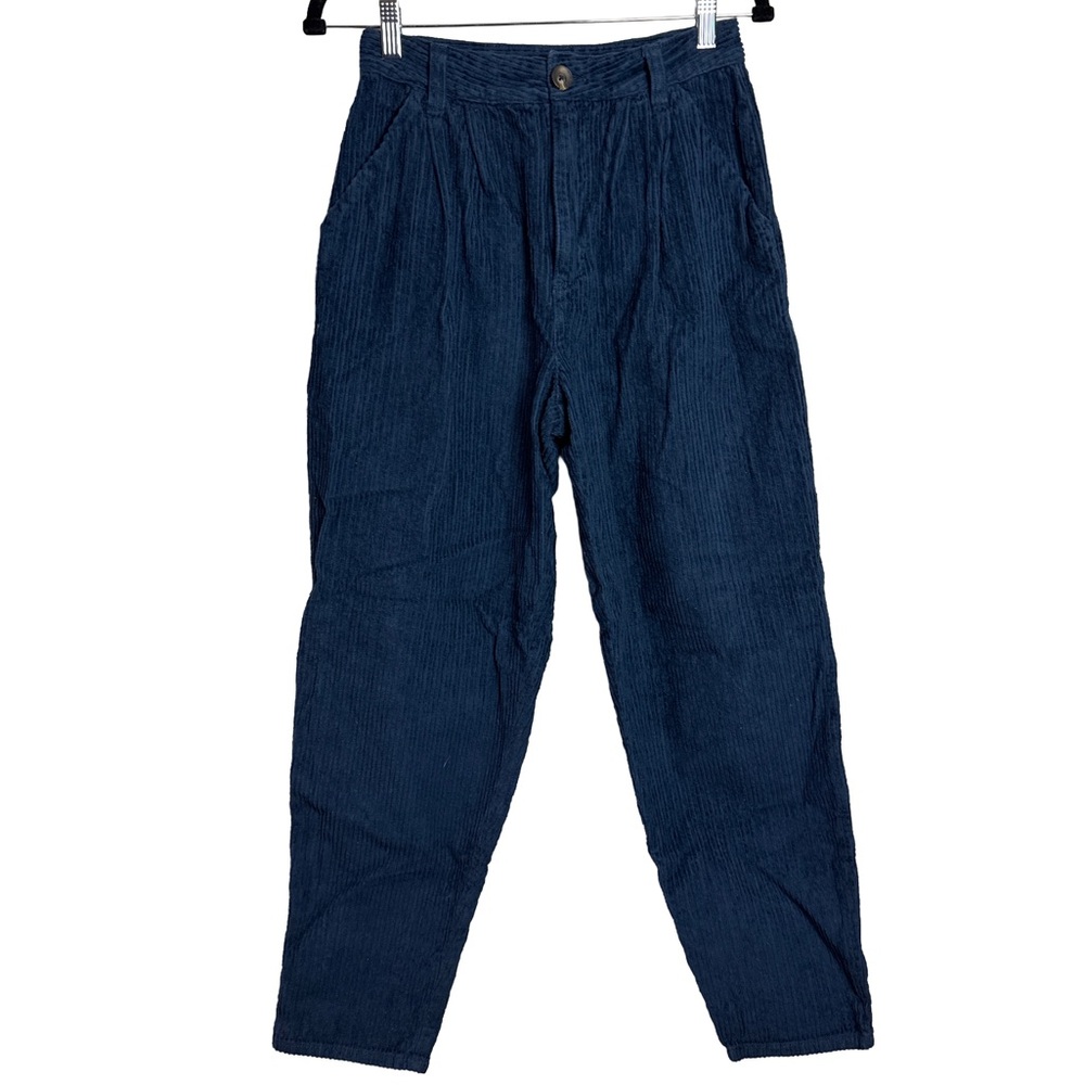 Free People Deep Blue Corduroy Pants